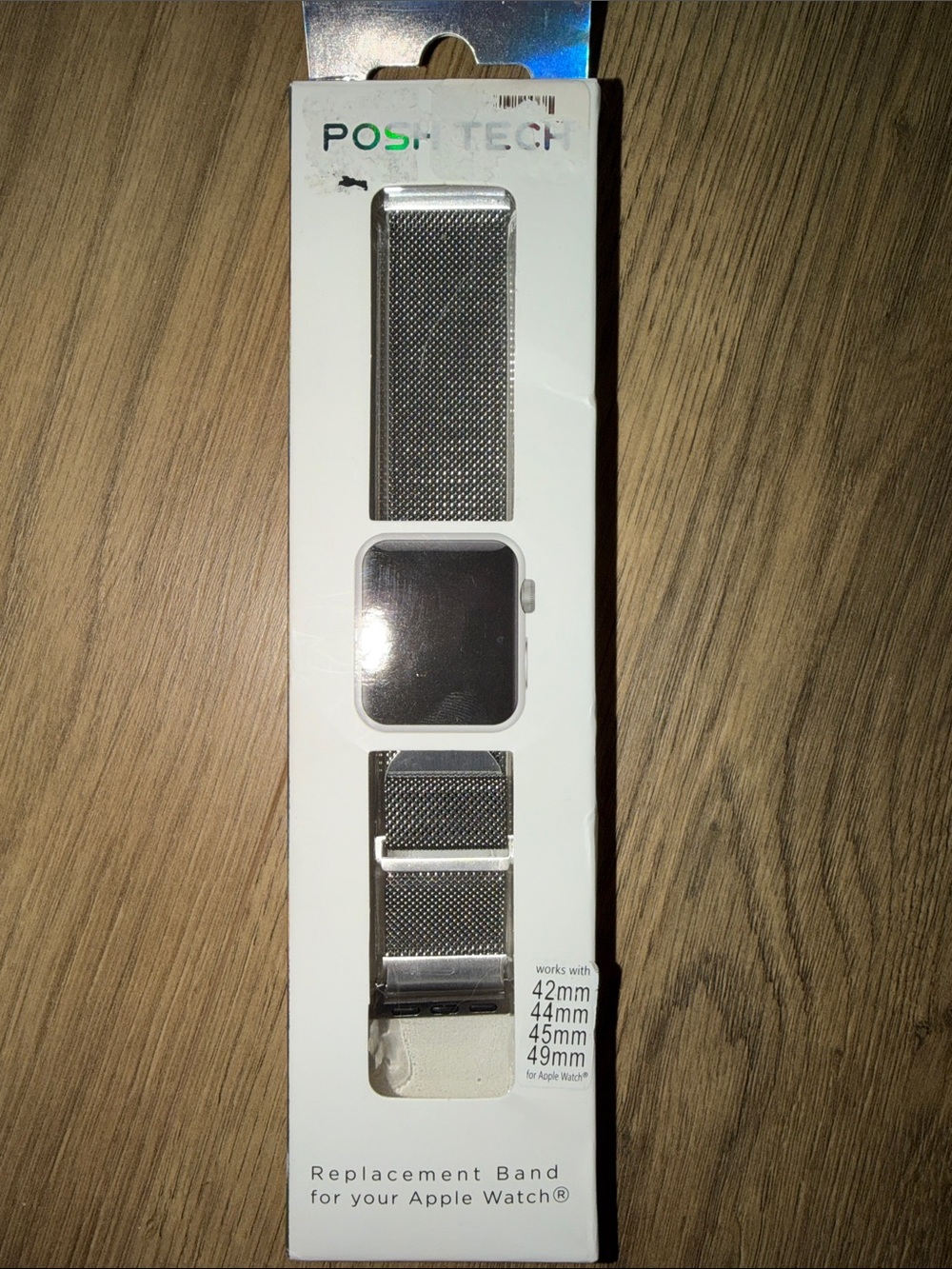 Posh Tech Silver Stainless Steel Replacement Band for Apple Watch